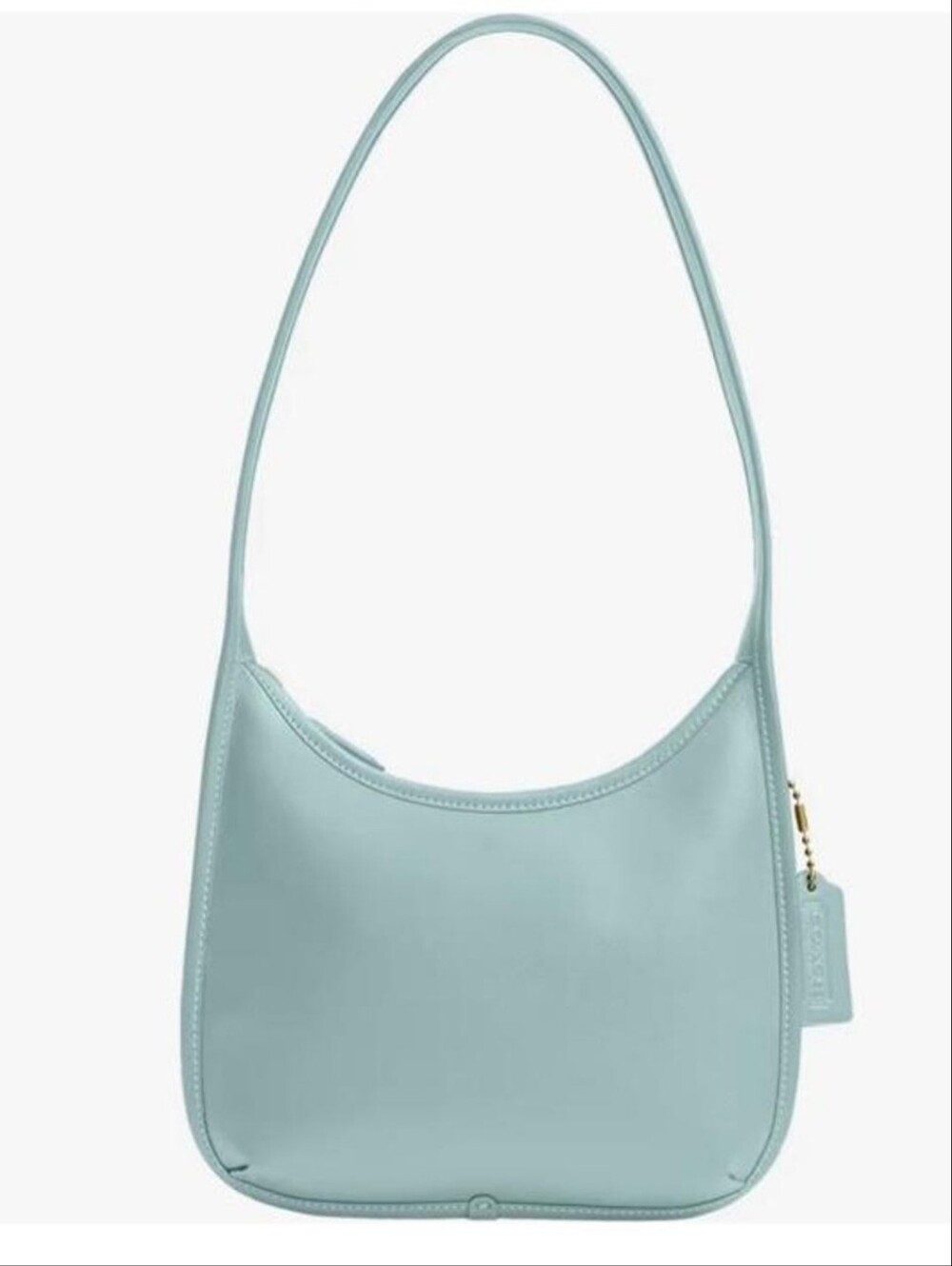 NWT Coach Curve Zip Bag In Light Blue